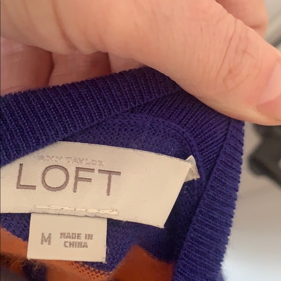LOFT Striped Cardigan - Picture 3 of 3